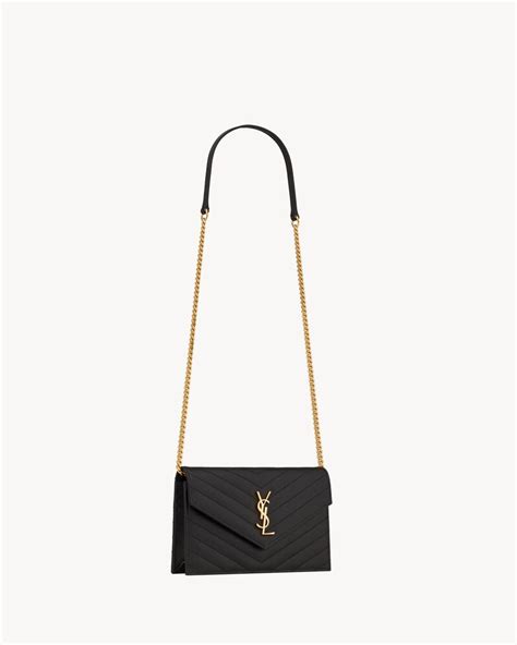 ysl envelope chain wallet|ysl cassandre envelope chain wallet.